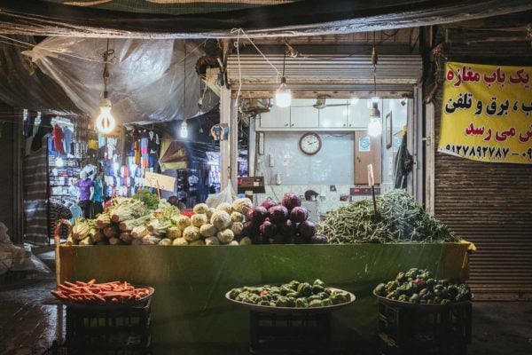 This photo shows A Food Market in Rasht by Philip Reitsperger