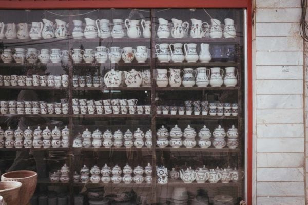 This photo shows A Pottery Store in Ceramkala by Philip Reitsperger