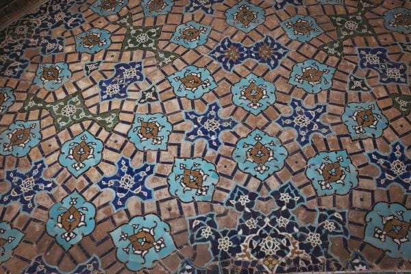 This photo shows The Tiles of Shah Mosque by Philip Reitsperger