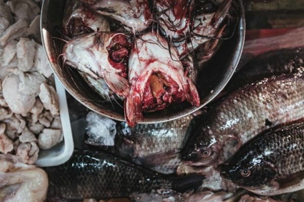 This photo shows The Stuff of An Early Visit to Thonburi Market by Philip Reitsperger